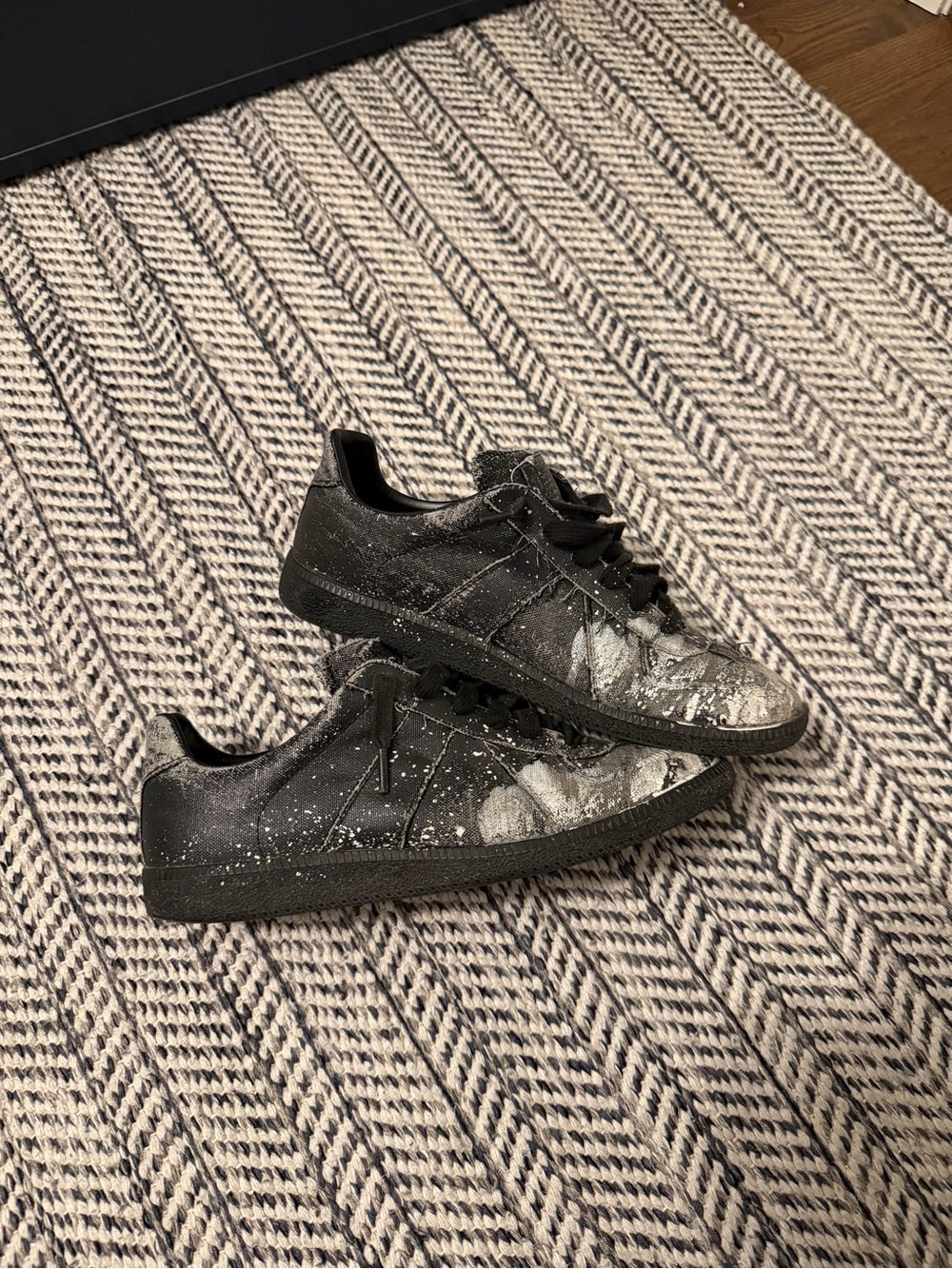 Maison Martin Margiela GAT Sneakers with White Paint-Splatter